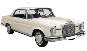 Mercedes-Benz branca antiga
